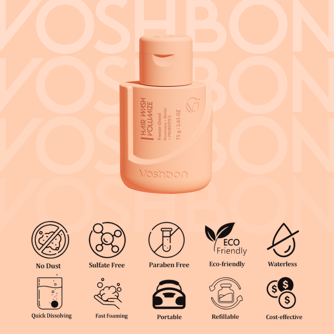 VOLUMIZE Freeze-Dried Hair Wash