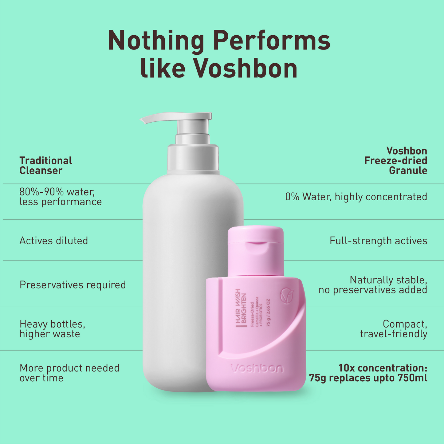 Voshbon Brighten Freeze-Dried Hair Wash