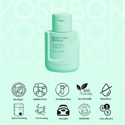 REFRESH Freeze-Dried Body Wash